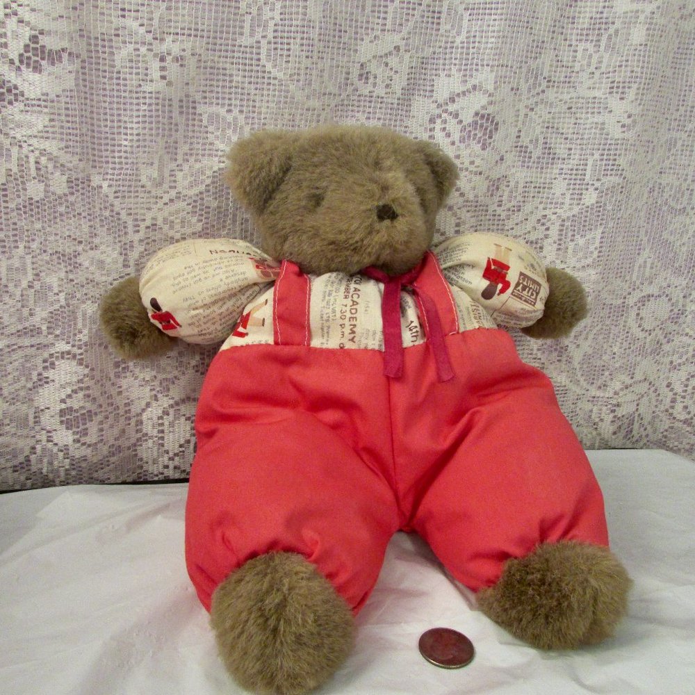 Vintage Mary Meyer Unique Plush Bear "A Night for the people of South Africa"